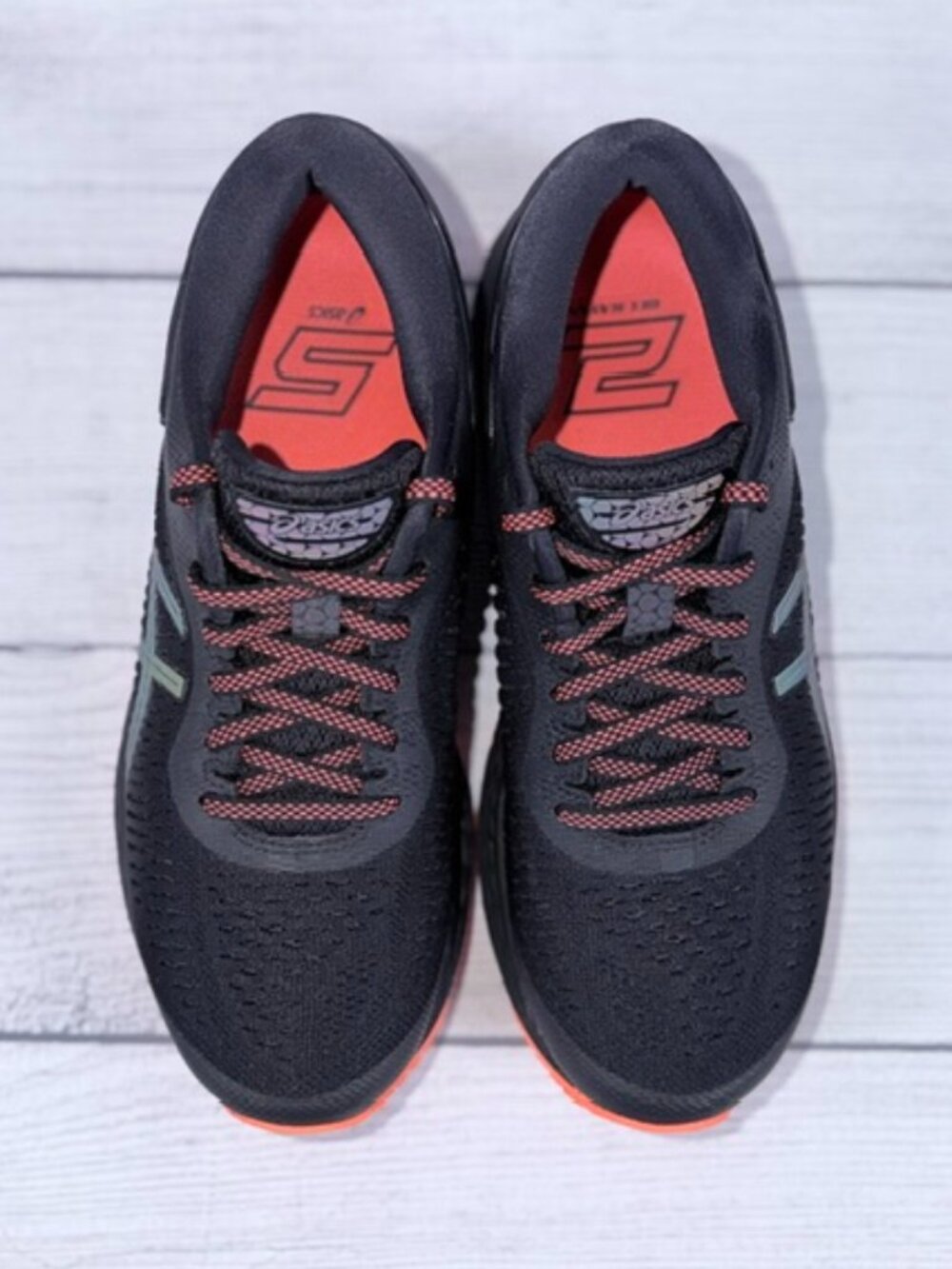 🧡ASICS Gel-Kayano 25 Lite-Show Running Shoes Black/Black Women's Size 8 - Picture 4 of 15